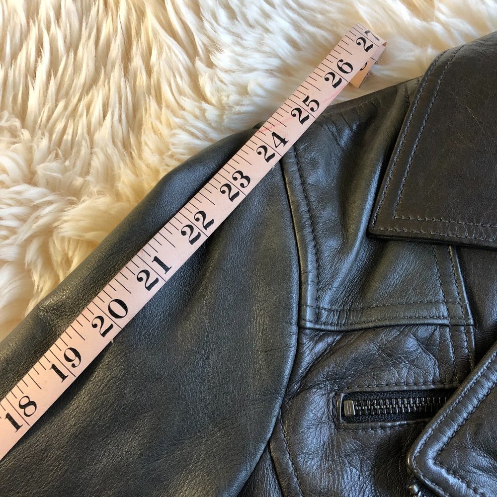 Banana Republic Black Leather Moto Jacket - Picture 15 of 16